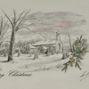 St Giles Church in Bowes Seasonal Greetings Card
