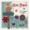 Stitched Birdies New Home Greetings Card