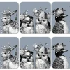 Sunday Best Grey Coasters Set of 6