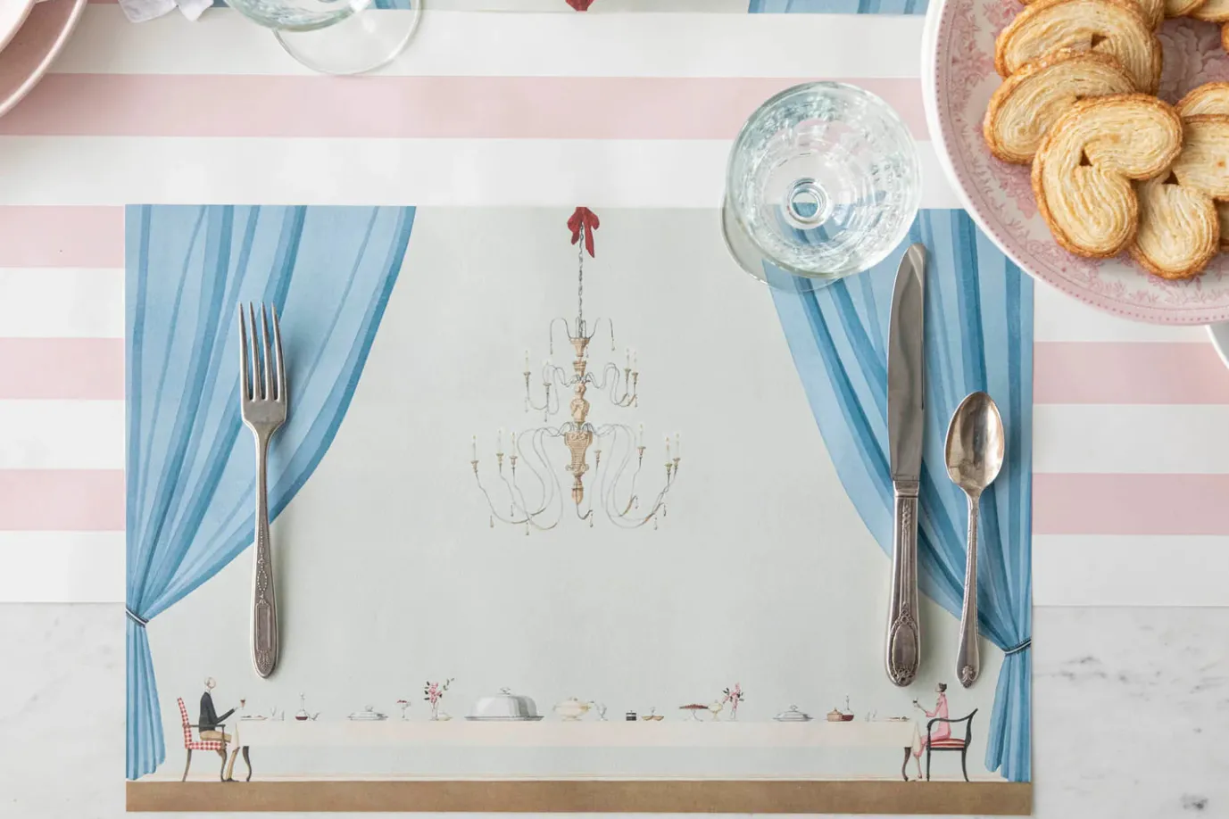 Table for Two Pad of 18 Paper Placemats