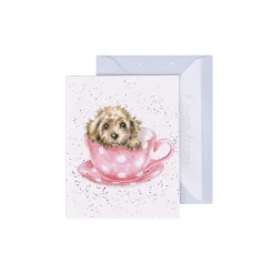 'Teacup Pup' Puppy Gift Enclosure Card