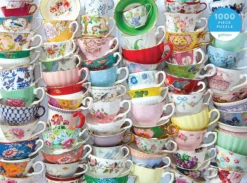 Teacups 1000 Piece Jigsaw Puzzle