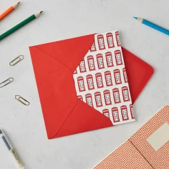 Telephone Boxes Greeting Card
