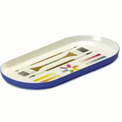 The Art of Coloring Enamel Printed Tray