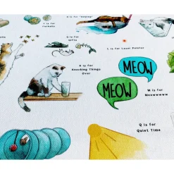 The Cat's Alphabet Tea Towel