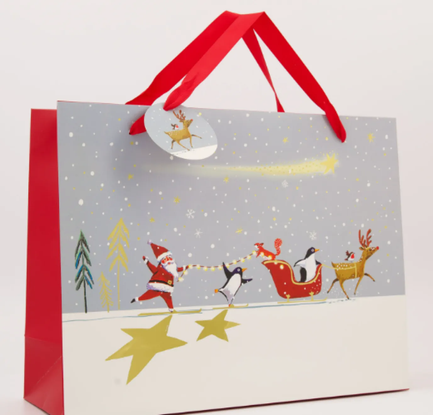 The Curious Inksmith Penguin Friends Shopper Gift Bag