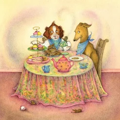 The Greedy Spaniel Greeting Card