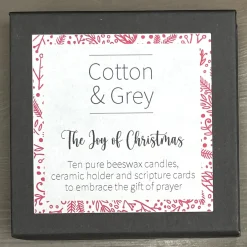 The Joy of Christmas Candle Set with Scripture Cards