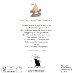 The Owl & the Pussy-Cat Dance Greetings Card