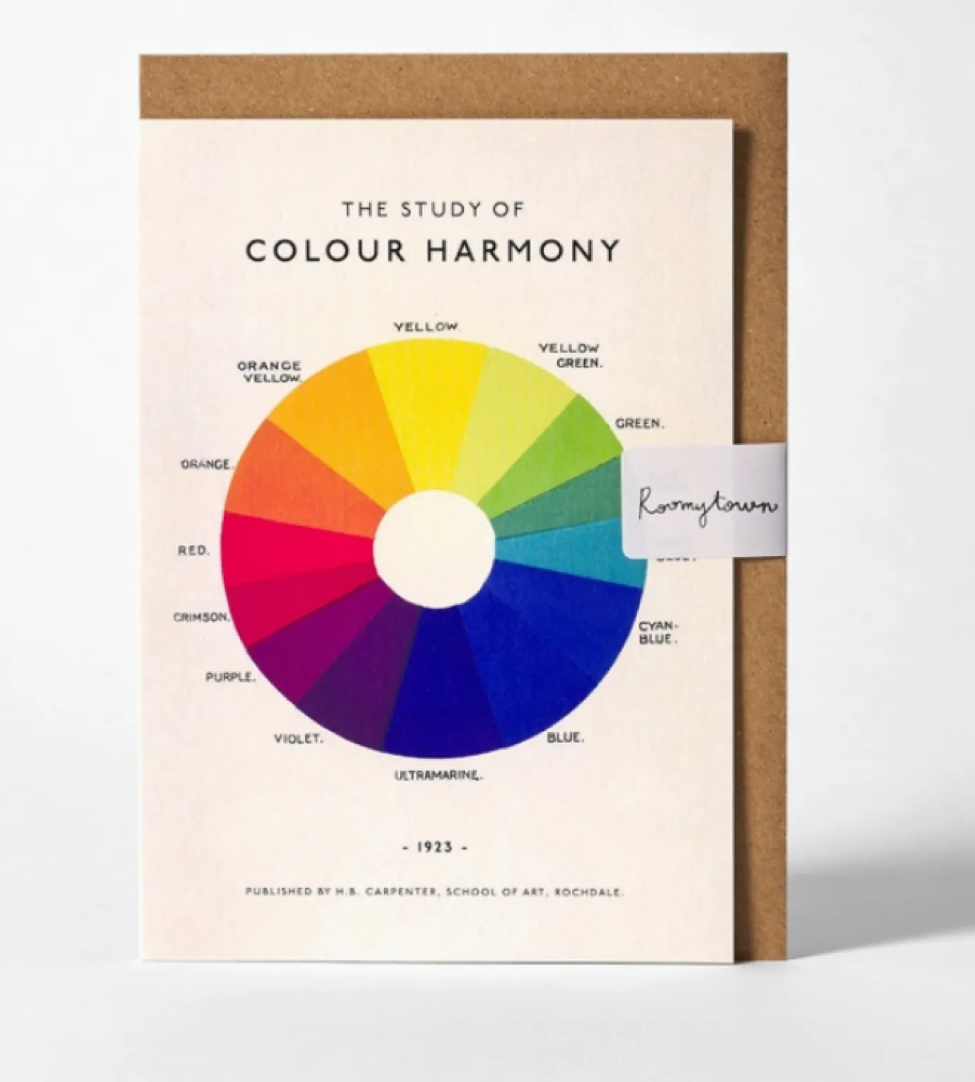 The Study of Colors Greetings Card