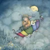 The Wind in a Frolic Greeting Card