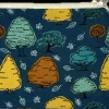 Trees Small Flat Coin Purse