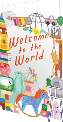 Welcome to the World, Lasercut Greeting card