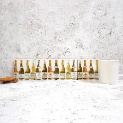White Burgundy Coaster Set by Corinne Alexander