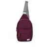 Willesdon B Plum Recycled Nylon Crossbody Bag- Large