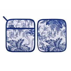 Willow Toile Pot Mitt