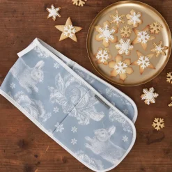 Winter Rabbit Double Oven Glove