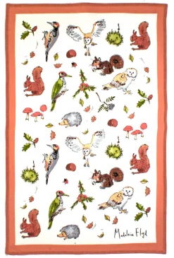 Woodland Cotton Tea Towel