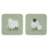 Woolly Sheep Coasters - Set of 4