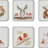 Wrendale Designs Set of 6 Winter Coasters