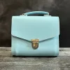 Zatchels Handmade Leather Athena Bag - Baby Blue